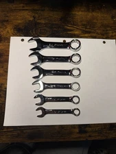 NEW Snap On OXI706B 6 Piece 12Pt SAE Flank Dr  Midget Combination Wrench Set USA