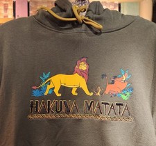 Disney Parks The Lion King Hakuna Matata Hoodie Sweatshirt SMALL New 2025
