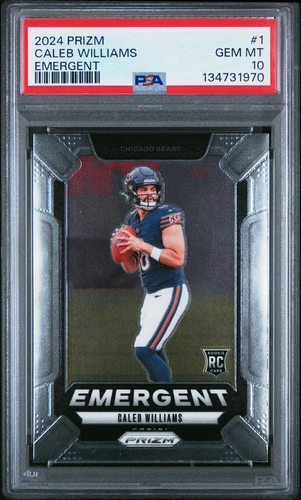 2024 Panini Prizm Emergent Caleb Williams #1 PSA 10 Bears Rookie Card RC