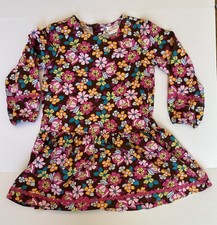 Hanna Andersson Brown Floral Long Sleeve Dress Size 120