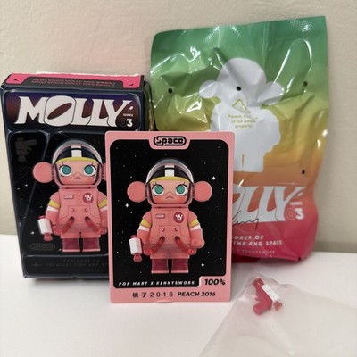 POP MART 100% Mega Space Molly Series 3 Confirmed Figure Toy Doll - Peach 2016