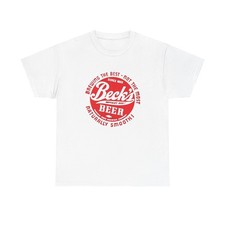 Becks Beer Retro Graphic T Shirt NEW Unisex Heavy Cotton Tee