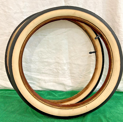 Set of Schwinn Stingray Whitewall Tires, USA Slik, Westwind, 1968, Tubes