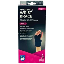 Rite Aid Adjustable Wrist Brace Right Hand S/M – Support & Comfort – New