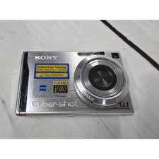 Sony Cyber-Shot DSC-W200 12.1MP Digital Camera Silver Carl Zeiss Lens