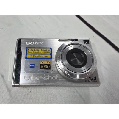 Sony Cyber-Shot DSC-W200 12.1MP Digital Camera Silver Carl Zeiss Lens