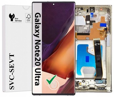 Original OEM Für Samsung Note 20 Ultra 5G Display Bildschirm Rahmen Weiß 6,6''