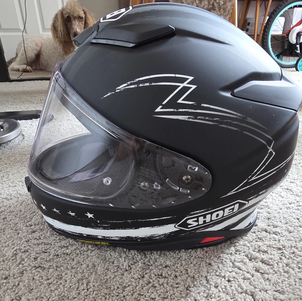 Shoei RF-1400 black USA Helmet Size M - Image 4 of 4