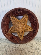 Order of the Eastern Star FATAL Wall Hanging Plaque Vintage (BSS1)