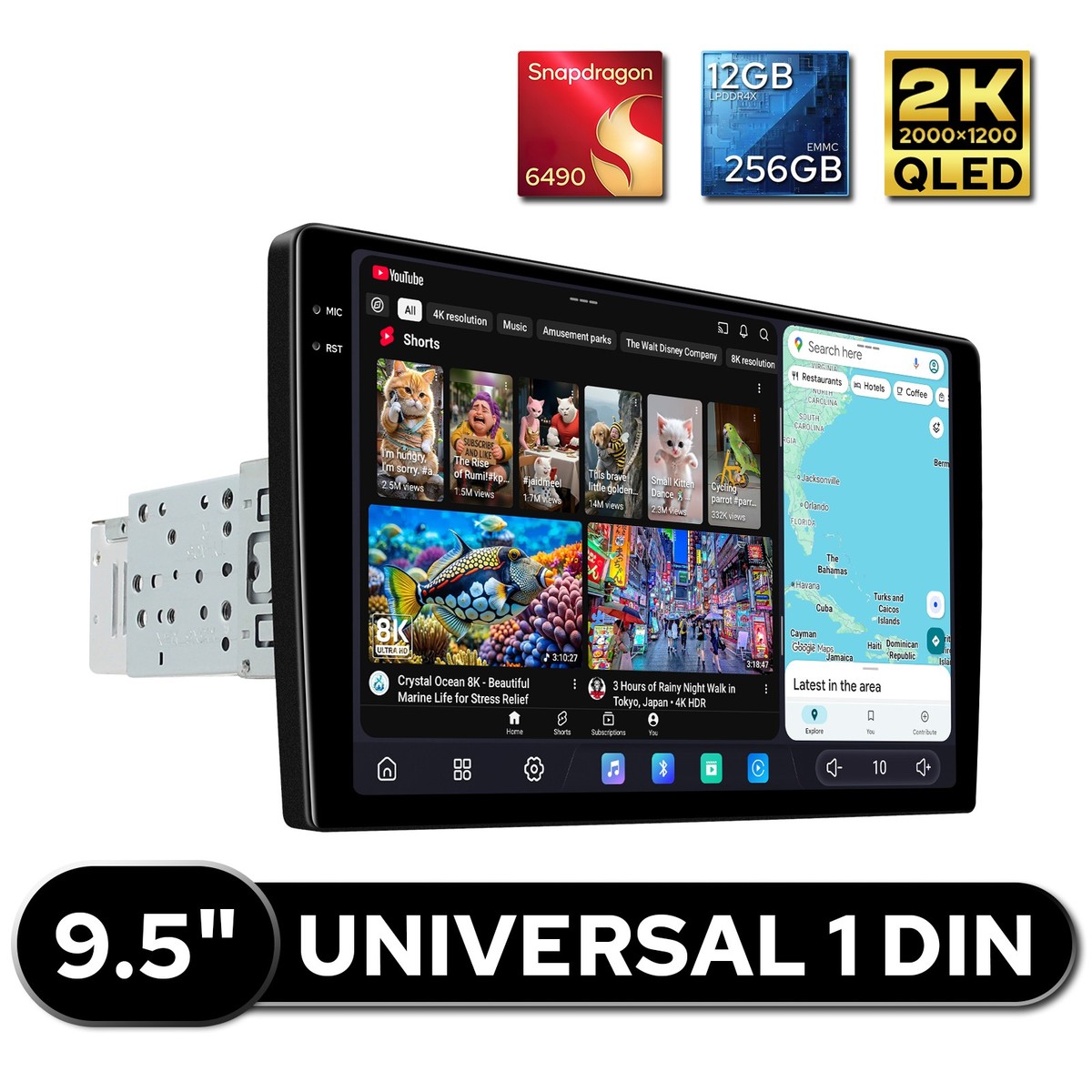 8-Core 12GB RAM 256GB ROM JOYING 9.5