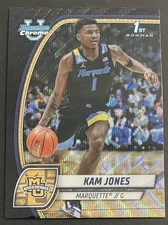 Kam Jones 2024-25 Bowman University - #39 Black Wave Refractor Bowman 1st Rookie