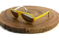 Cebe Sunglasses Ski Aviator Mirrored 337 Yellow Made in France Vintage