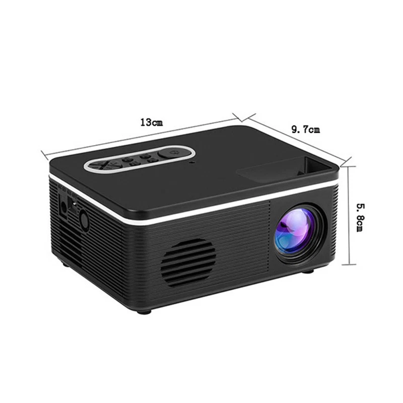 S361 HDMI 1080P LED Mini HD Projector Home Cinema Theater Multimedia USB AV TF - Image 2 of 4