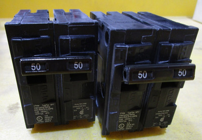 LOT of 2 MURRAY MP250 Circuit Breaker MP 2 Pole 50 Amp 240V