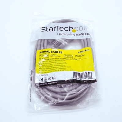 StarTech SCNM9FF Female to Female 10ft RS232 Serial Null Modem Cable