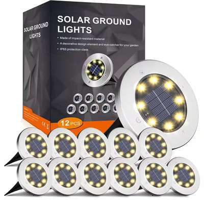 Outdoor Waterproof Lights, Warm White Landscape Decorative Lights Suncatcher 12-