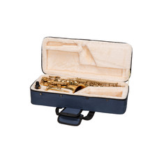 Crossrock Alto Saxophone Foam Case  Lightweight Blue Gig Bag