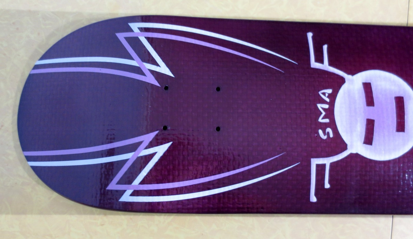 2008 SMA SANTA MONICA AIRLINES 30th Anniv Blackbird FIBERLAM Skateboard Deck NOS