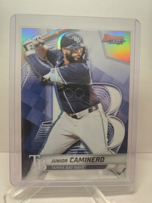 2025 Bowman's Best #53 Junior Caminero Refractor (B) Tampa Bay Rays - 6a