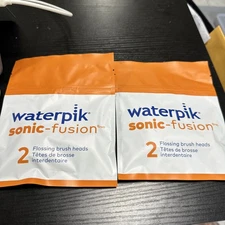 Waterpik Sonic Fusion Full Size Replacement Brush Heads With Covers - 4 Count