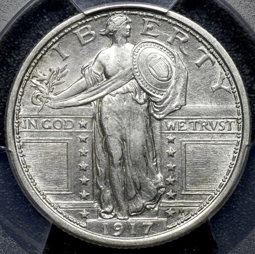 1917 - Type 1 - Standing Liberty Quarter - 25c - PCGS AU55 - See Video!