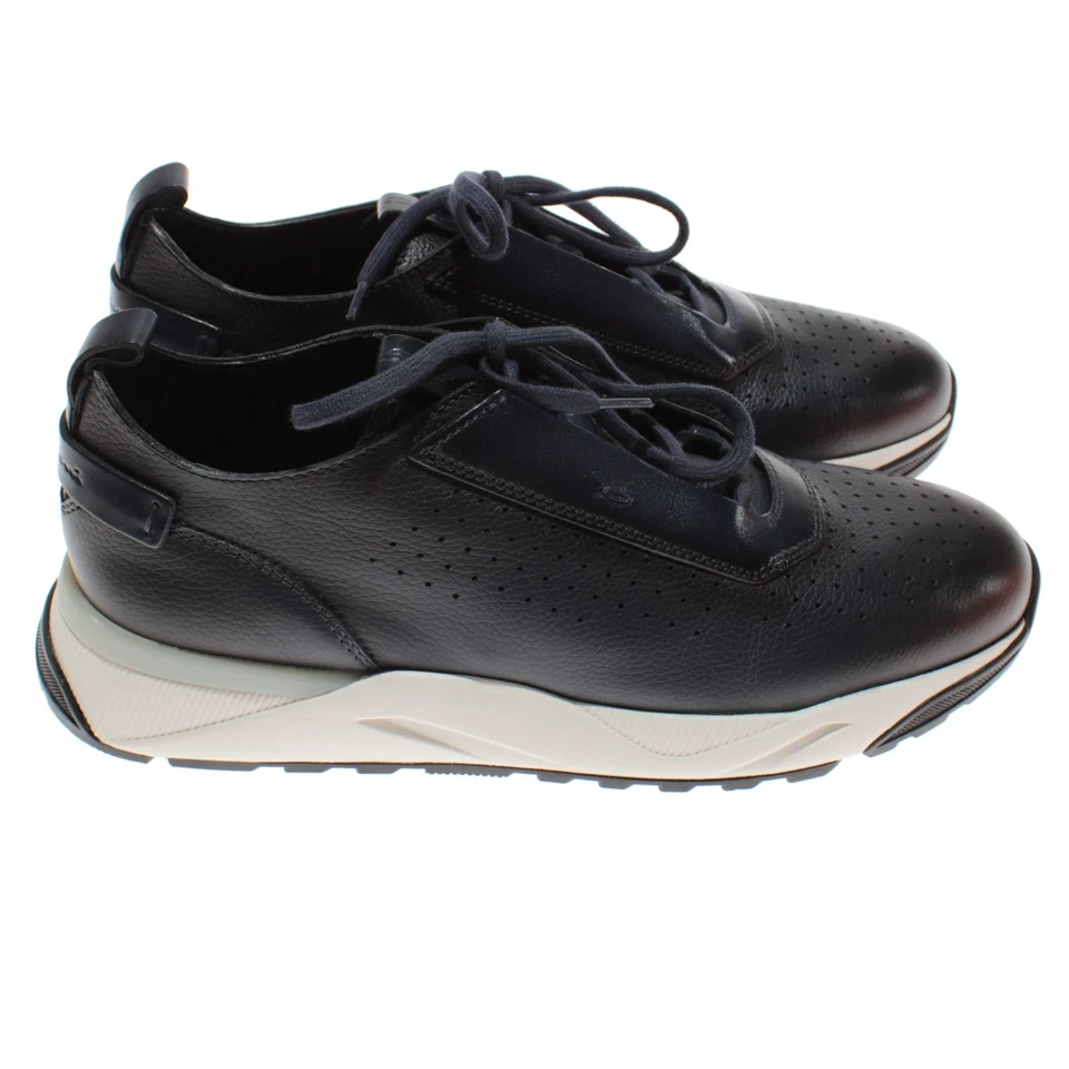 Tenis Santoni NWB Dupe de cuero con cordones talla 8 (US 9) en azul oscuro Foto 3 de 4