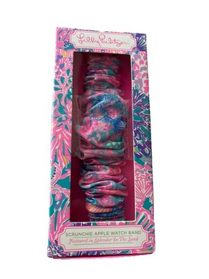 NIB Lilly Pulitzer FEATURED IN SPLENDOR IN THE SAND Scrunchie Apple Watch Band