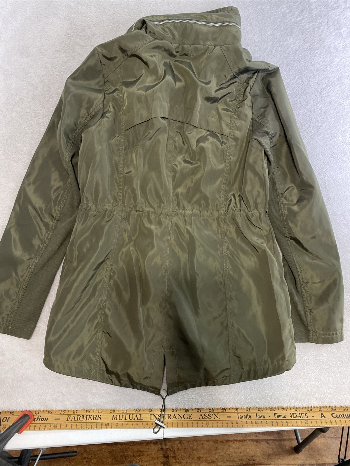 Sebby Collection Raincoat Jacket Soft-Shell Green… - image 12
