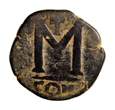 Anastasius I AE Follis Large-M Constantinople 491–518 AD Authentic Byzantine