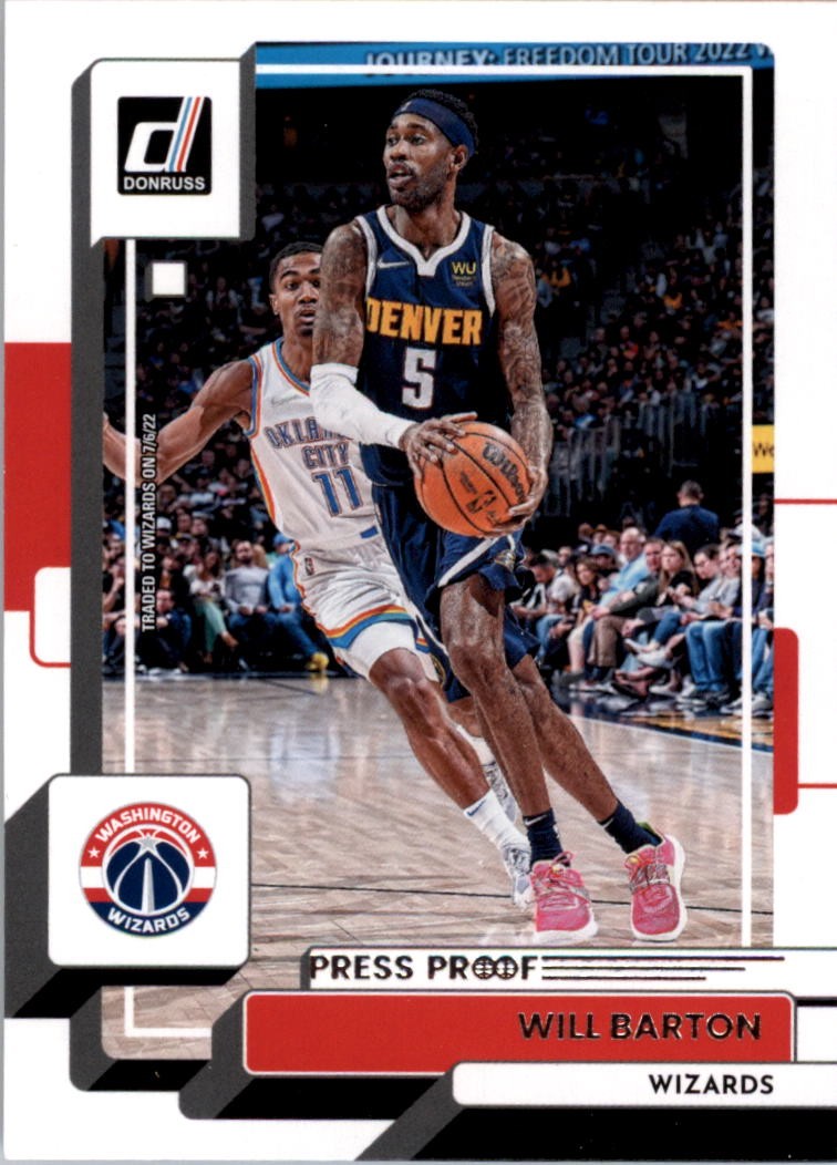 2022-23 Donruss Press Proof Silver #88 Will Barton - BSK