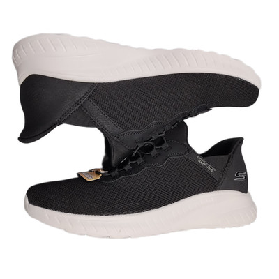 Skechers BOBS Slip-ins Squad Chaos Sneakers Womens 11 Black White Memory Foam