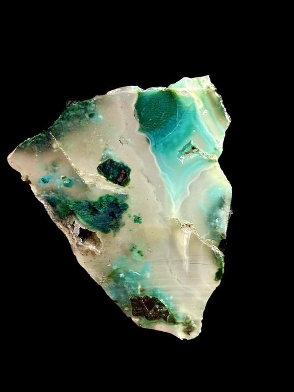 Turquoise Chrysocolla Ray mine Arizona Old Stock Lapidary Rough Agate Jasper Etc