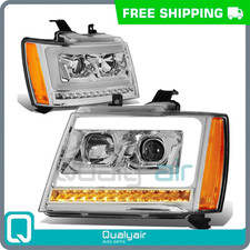 Headlights Oe Suburban Led Drl Bar Sequential Signal Projector For 2007-2014 Tah