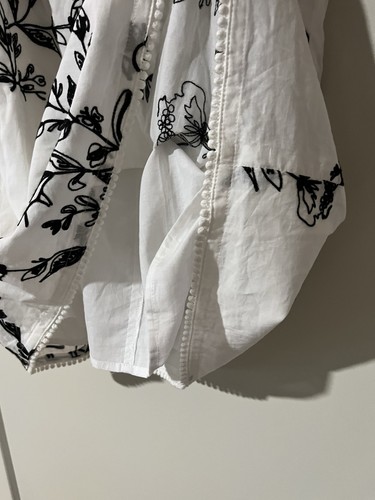 Vestido J Crew forrado blanco y negro verano para mujer (al por menor $180) - Imagen 7 de 8