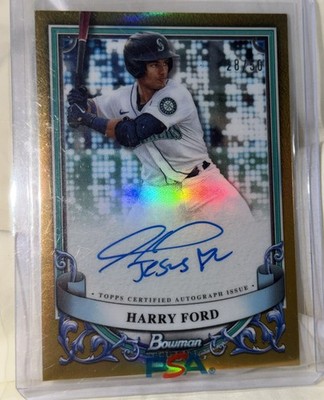 2024 Bowman Sterling - Prospect Autographs Harry Ford #PA-HF Gold Refractor /50 