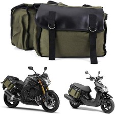Tasche Leinen Sattel Motorrad Seite Bike Pouch Werkzeug Packtaschen Motorrad Neu