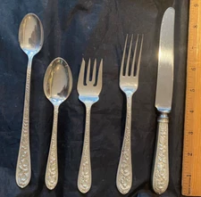 STIEFF STERLING CORSAGE SET FOR 4 SETTINGS 5 PIECES PER SETTING FOR 4, 8, OR 12