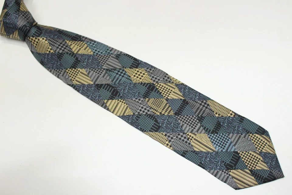 Corbata de seda VITO BIANCOFIORE hecha en Italia F55791 Foto 2 de 4