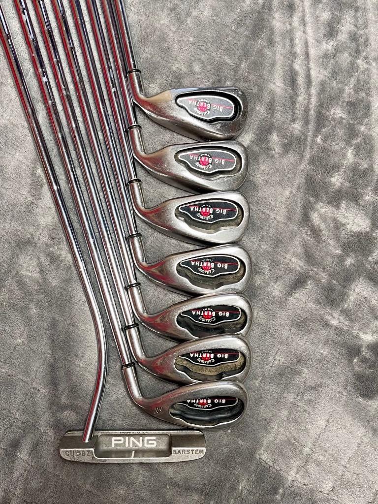 Callaway Big Bertha 2004 Iron Set 4,5,6,7,8,9,PW & 35