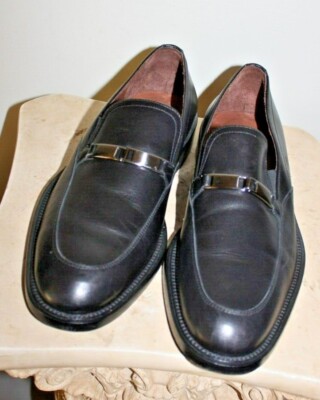 E.T. WRIGHT Men\'s Black Leather Loafers 10.5 B s-l400.jpg main image 4