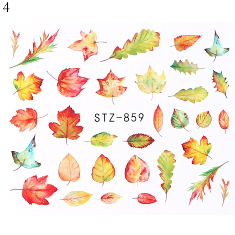 Nail Art Stickers 3D Nails Decals Nail Foil DIY Flower Slider Nail