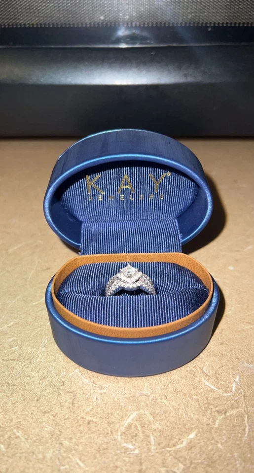 Обручальное кольцо с бриллиантом обручальное кольцо и юбилейное кольцо - как новое с сертификатом - Изображение 3 из 4