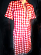 "2-PIECE SUIT" RED PLAID BLAZER SKIRT