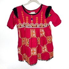 Mesmora Heavy Navratri Kedia Top Ethnic Garba Dress Size Medium Linen Cotton