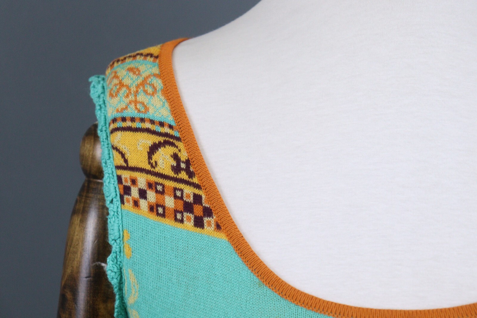 IVKO Multicolor Geometric Pattern Sleeveless Top … - image 7