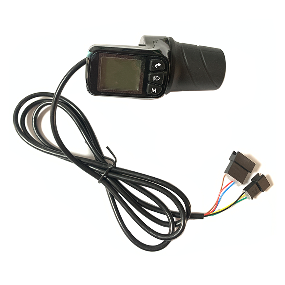 DYU 36V Throttle with LCD Display and 7-core wire long cable for DYU D3+ Ebike