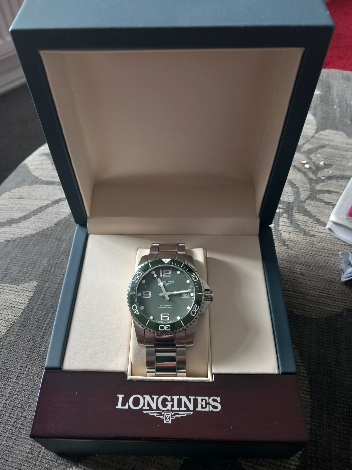 Longines HydroConquest Green Men's Watch - L3.782.4.06.6