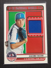 2023 USA Baseball Stars & Stripes Giacomo Taschin Jersey Card Italy 