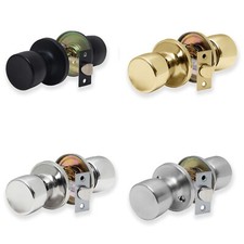 XFORT Tulip Passage Knob Set, Door Knob for Wooden Doors