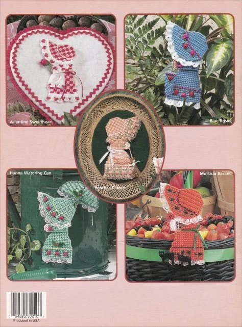 Sunbonnet Friends Plastic Canvas OOP Patterns Valentine Christmas Birthday BOOK - Image 2 of 2